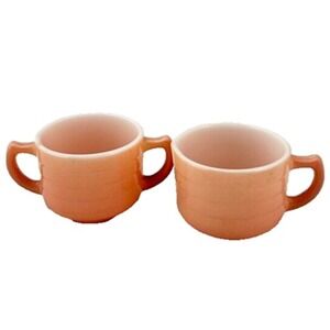 Vintage Pink Hazel Atlas Little‎ Hostess Tea Set Sugar & Creamer 2 Pc Pastelware